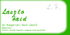laszlo haid business card